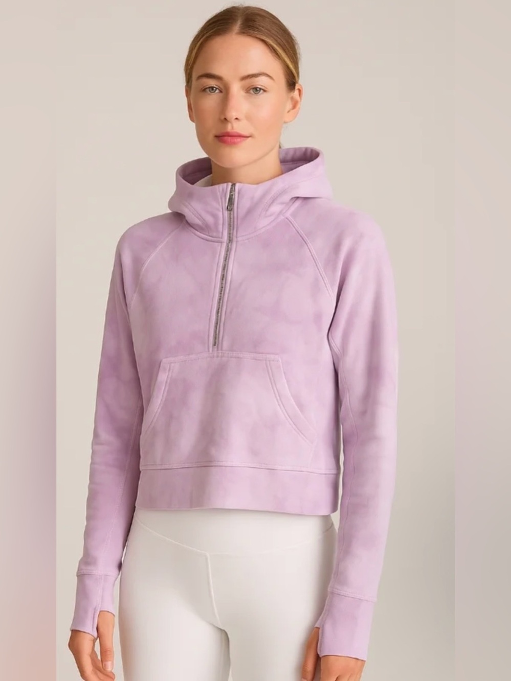 Lululemon  Lavender dye Half-Zip Hoodie - Women XL/XXL